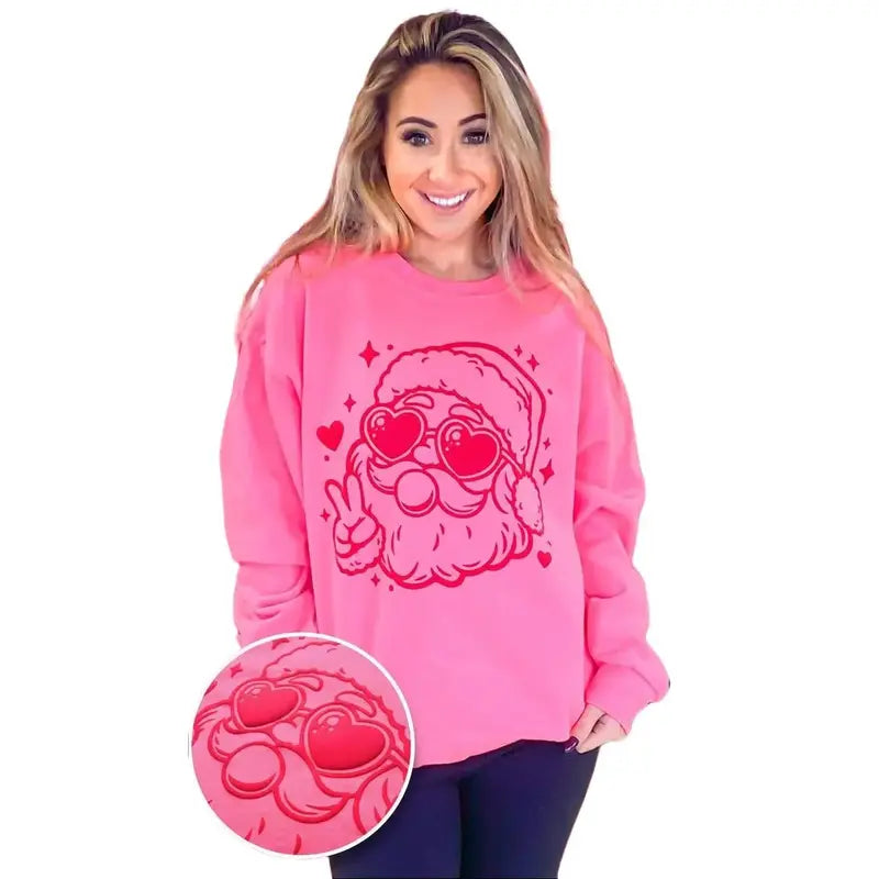 MAGIC PUFF BUBBLE GUM CHRISTMAS SANTA GRAPHIC SWEATSHIRT