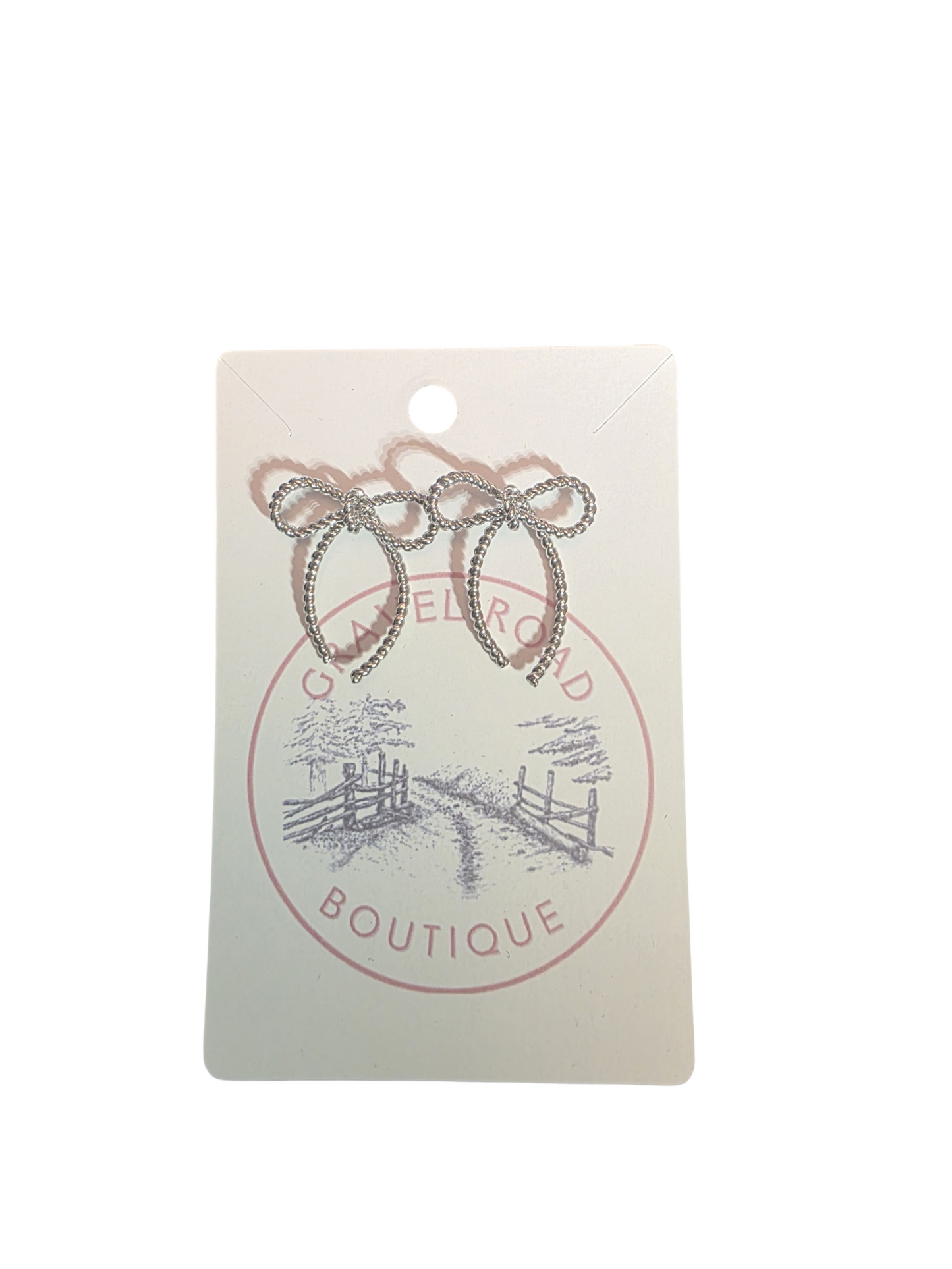 DAINTY BOW STUD EARRINGS