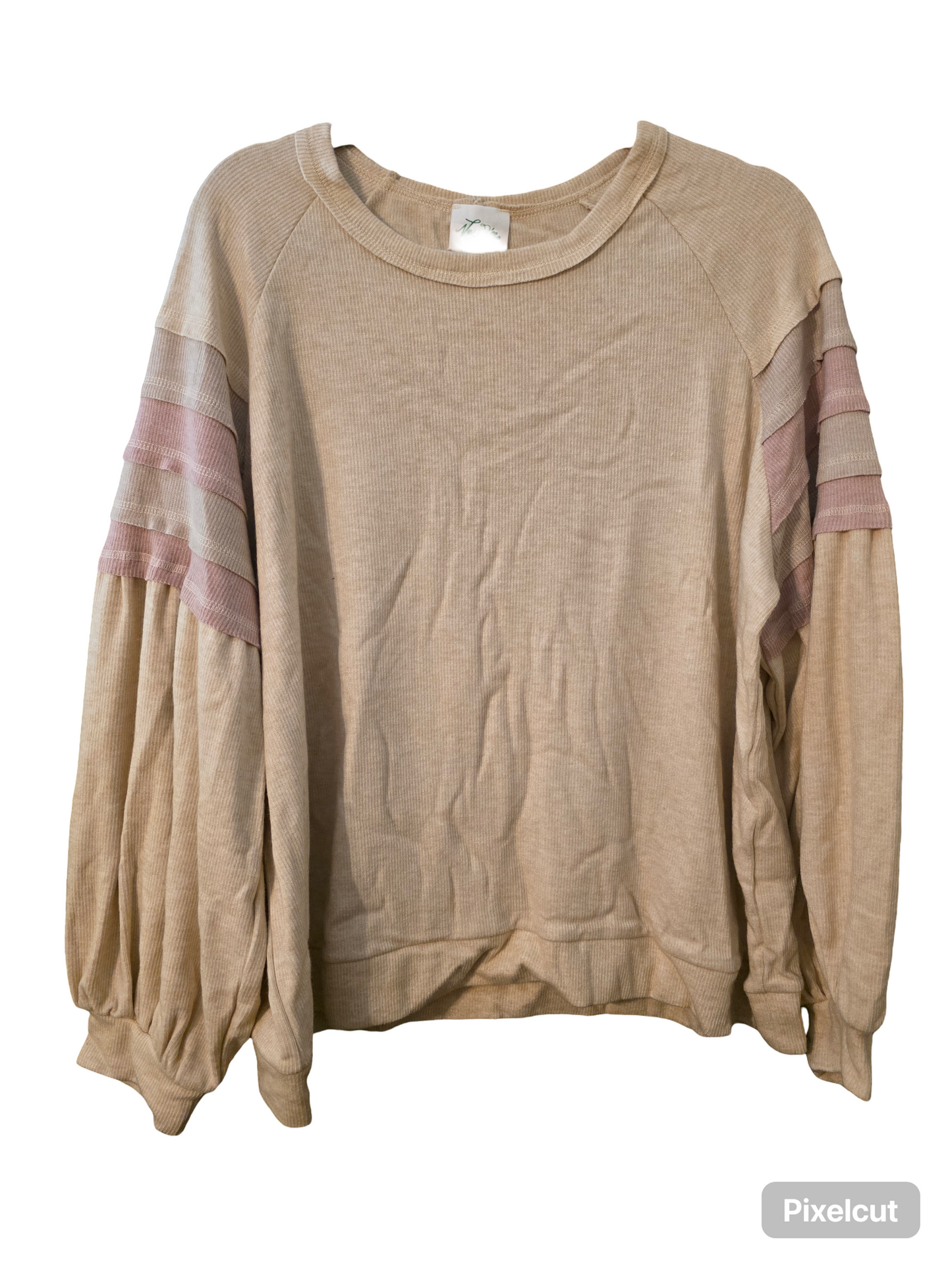 WOMENS BALLOON SLEEVE SWEATER PLUS