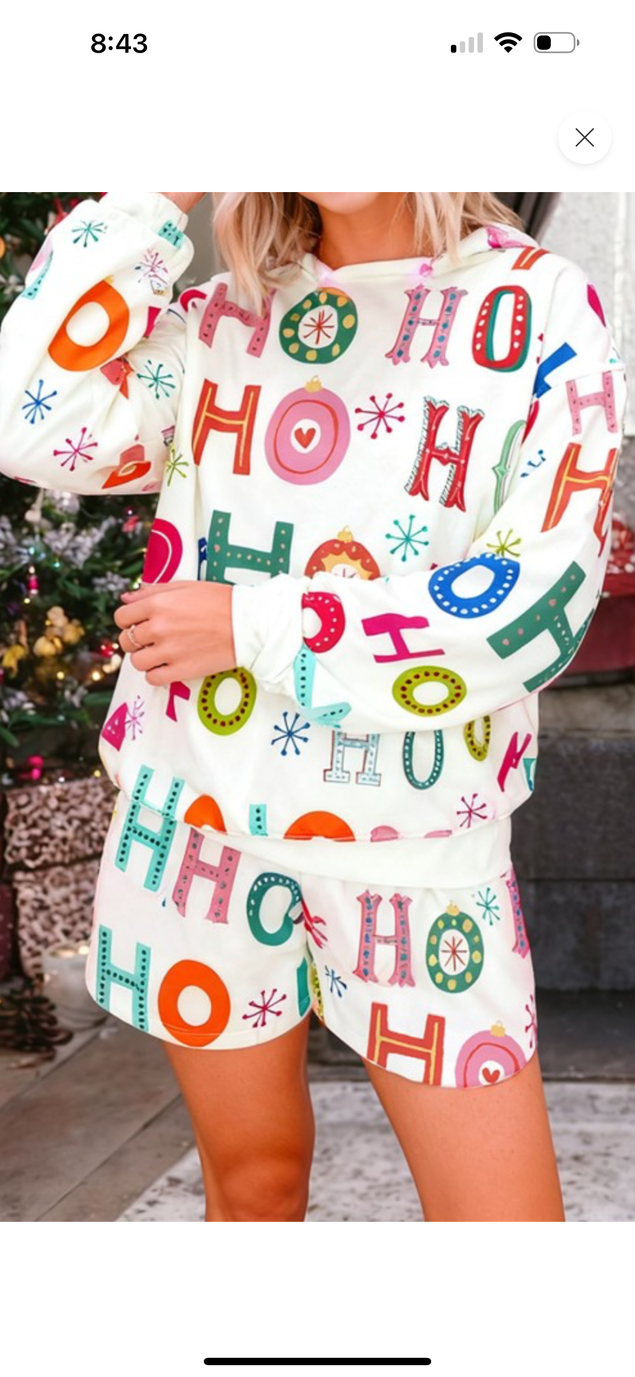 HO HO HO LOUNGE SHORT SET