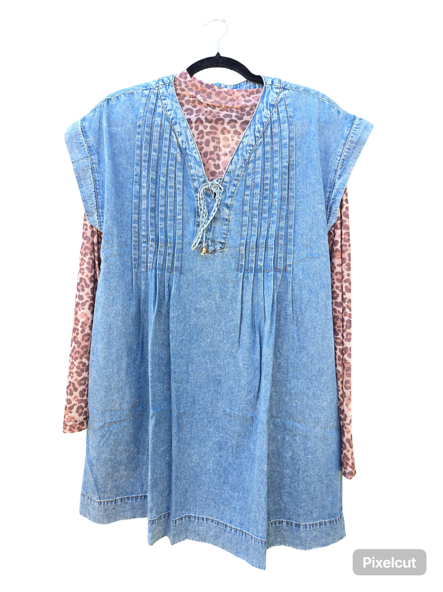 VINTAGE WASH DENIM DRESS