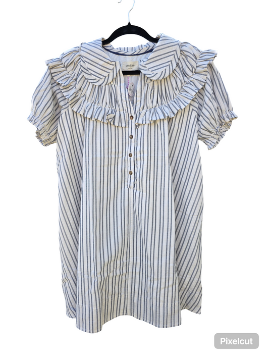 RUFFLED COLLAR DRESS (UMGEE BRAND)
