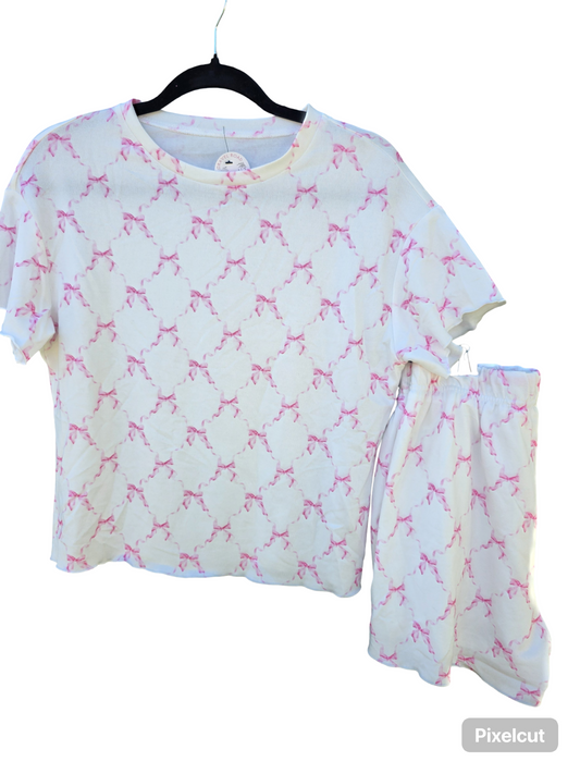 BOW LOUNGE SHORT SET