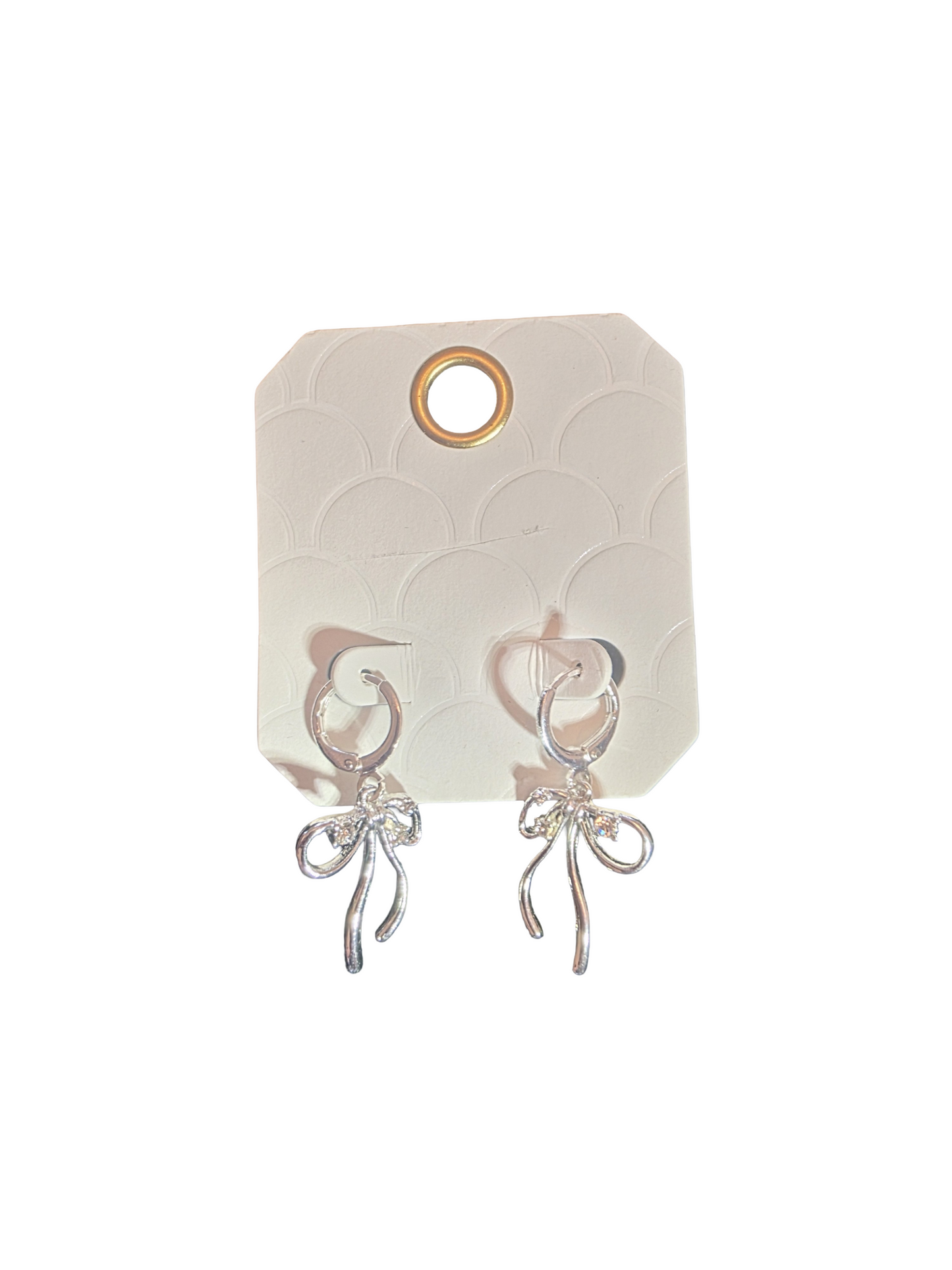 DAINTY BOW HOOP EARRINGS