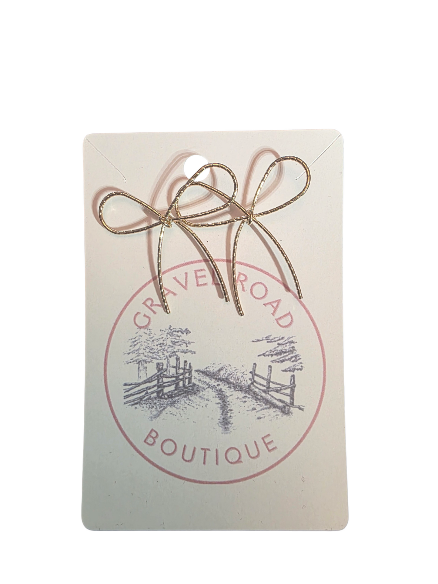 DAINTY BOW STUD EARRINGS