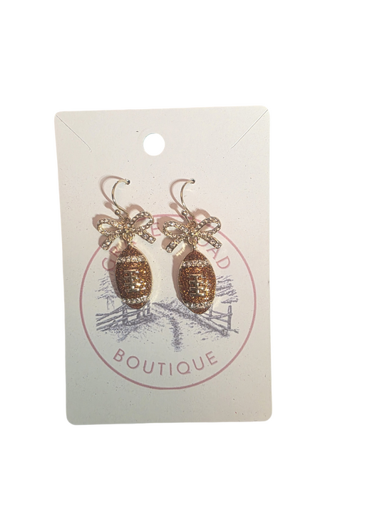FOOTBALL DANGLE EARRINGS