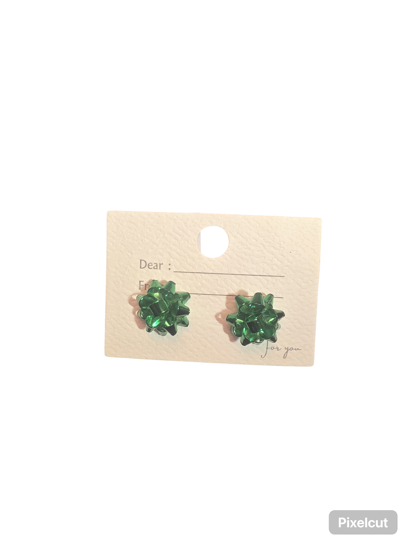 GIFT BOW EARRING STUDS