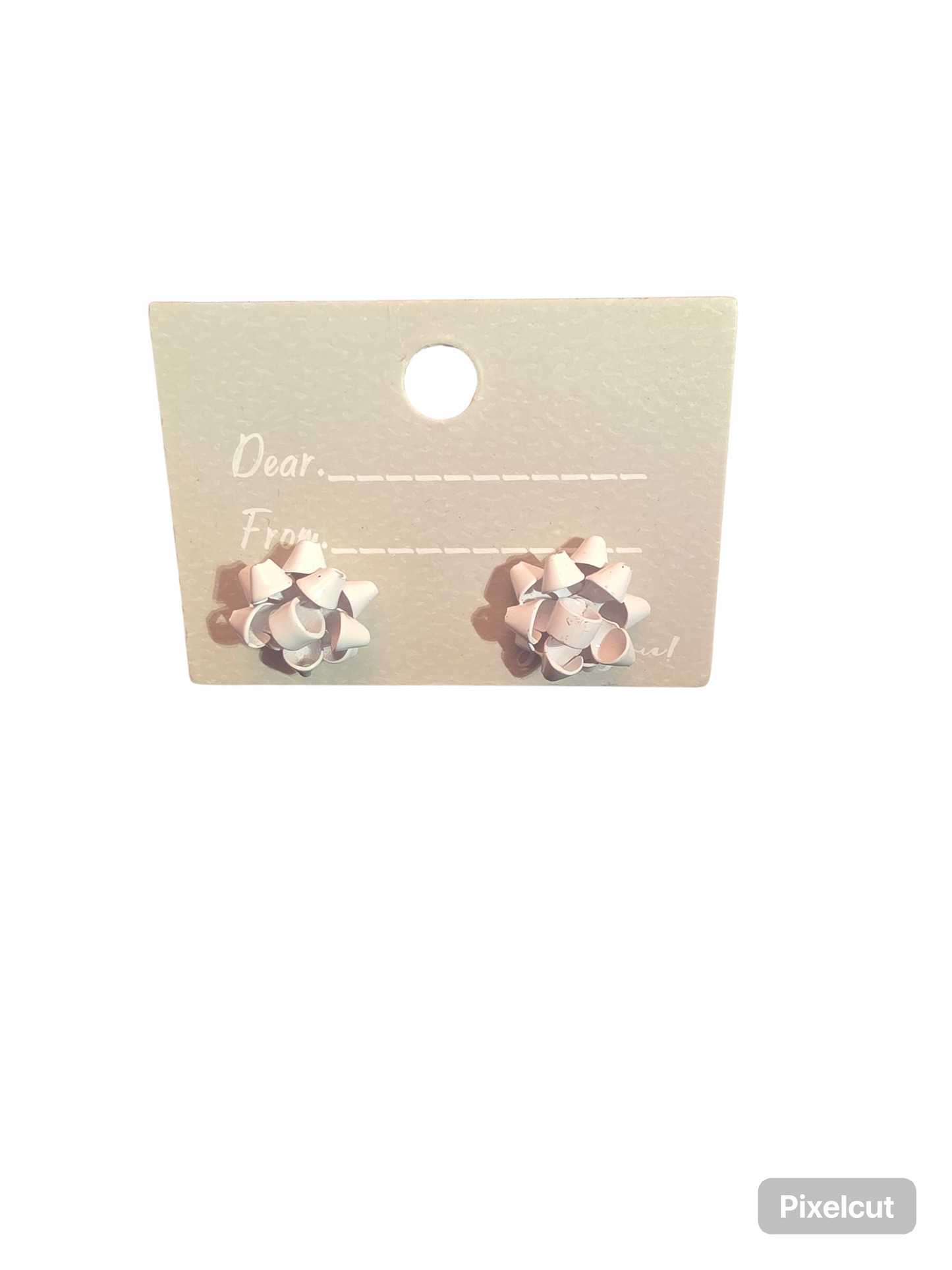 GIFT BOW EARRING STUDS