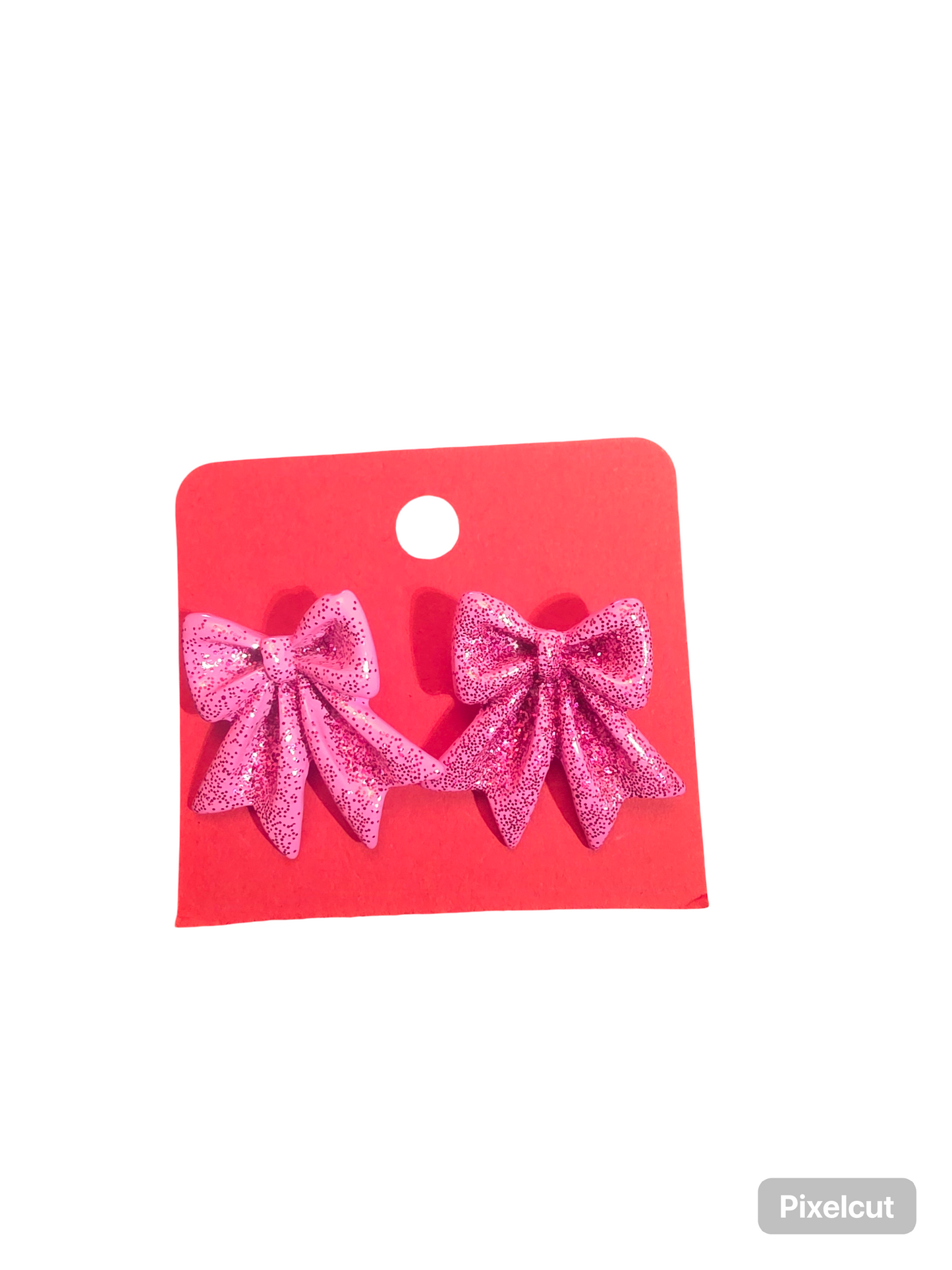 Sparkle Bow Stud Earrings