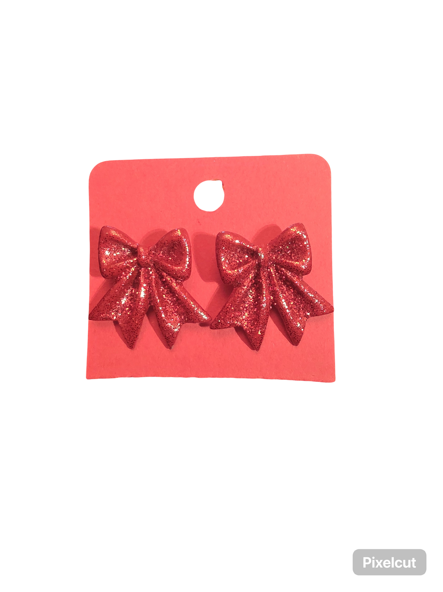Sparkle Bow Stud Earrings