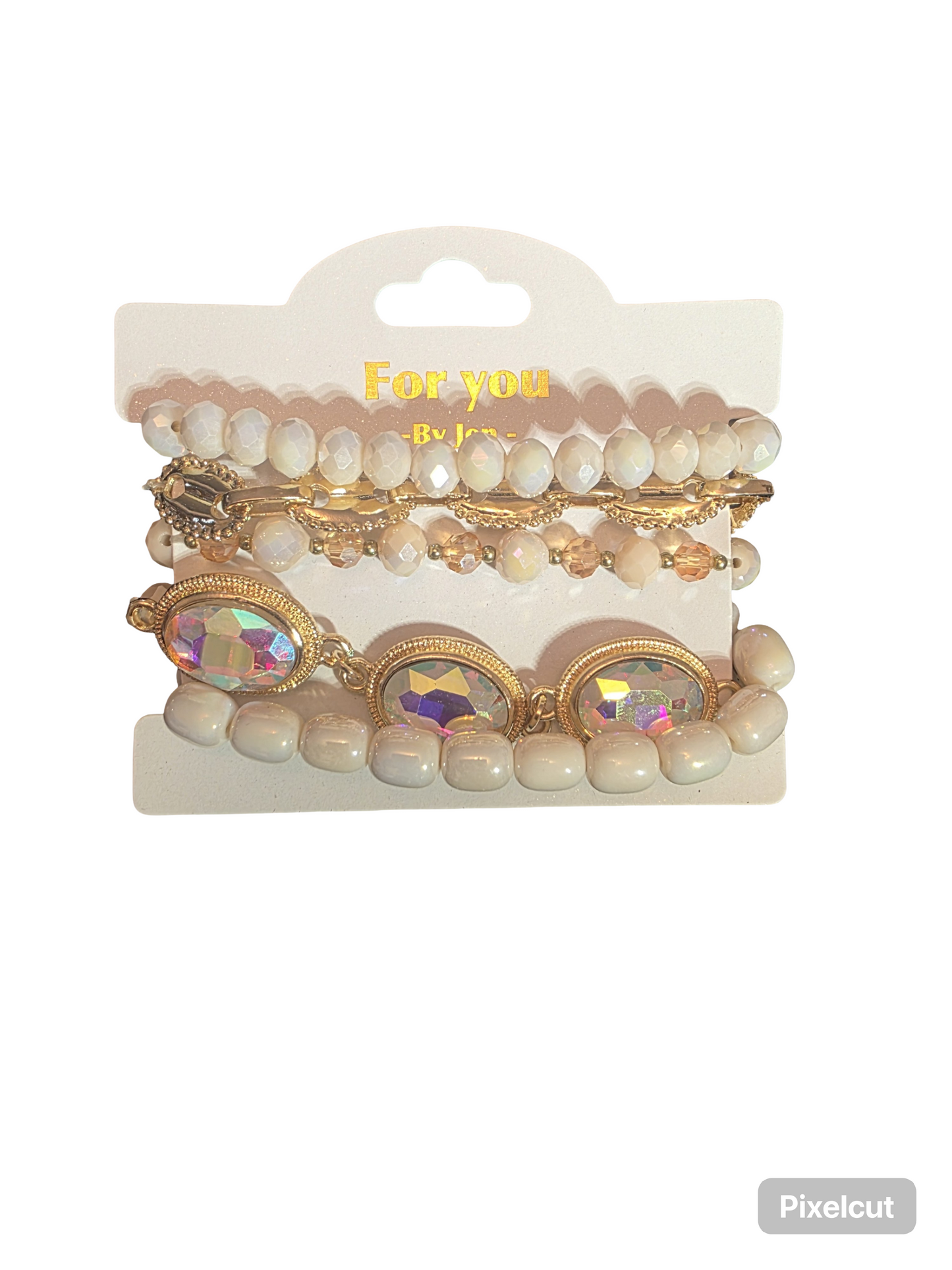 POLISHED STACKED BRACELET SET