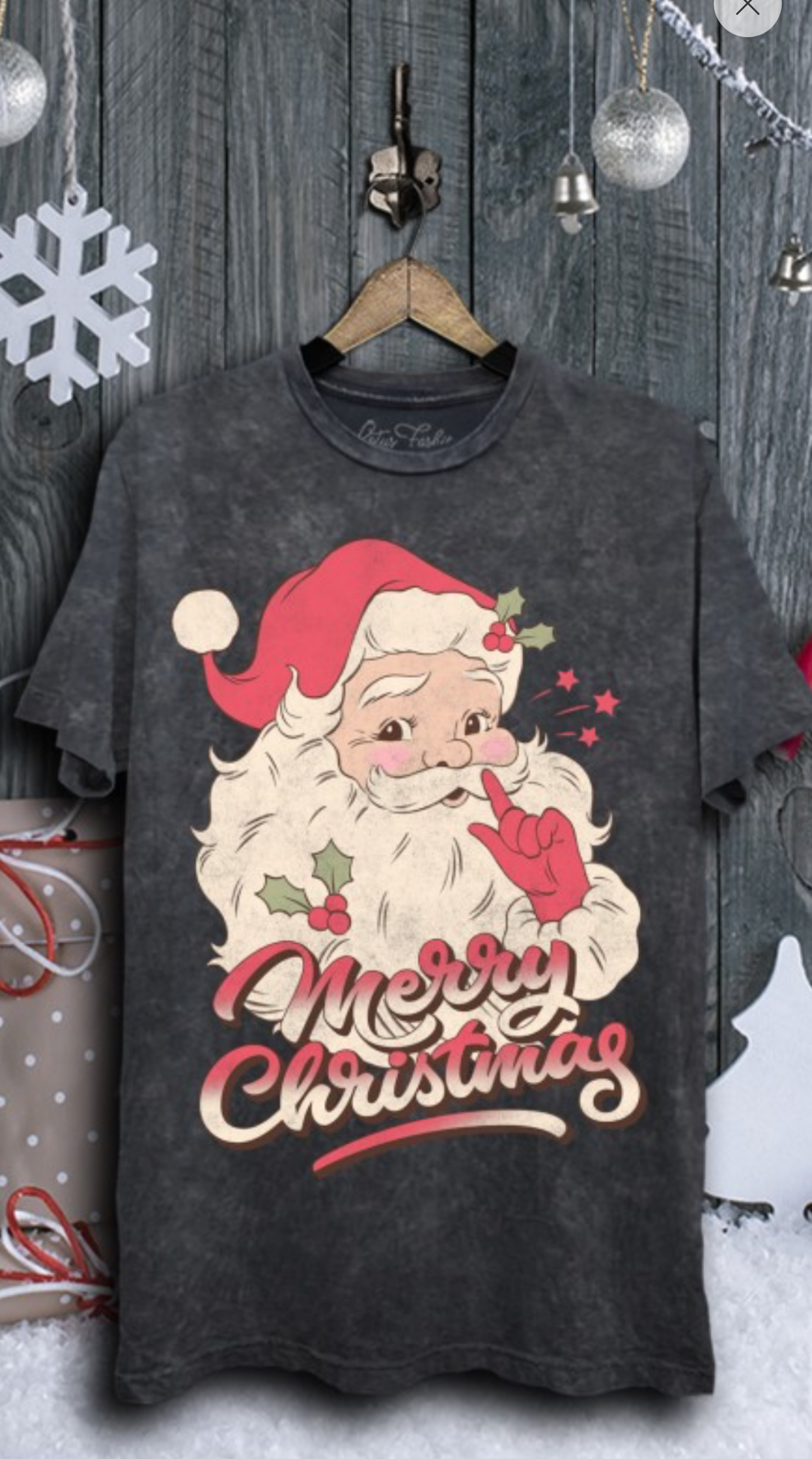 RETRO MERRY CHRISTMAS TEE