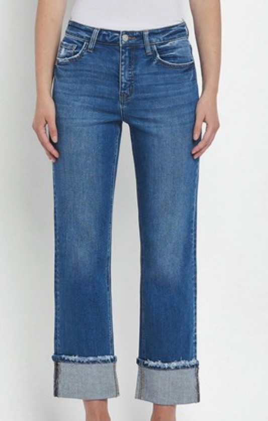 VERVET HIGHRISE SLIM STRAIGHT (JEANNE) PLUS