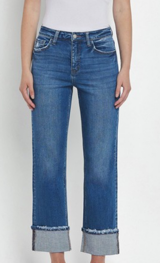 VERVET HIGHRISE SLIM STRAIGHT (JEANNE)